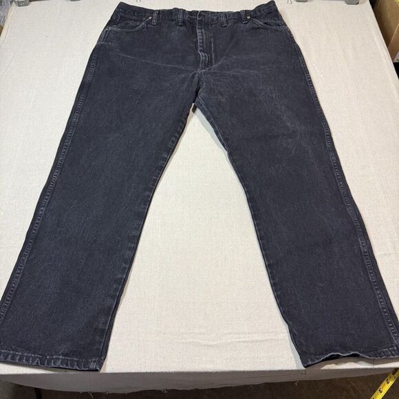Wrangler Jeans Fits 46x32 Black 13MWZWK Cowboy Cut Men’s Denim Jeans - Picture 2 of 7